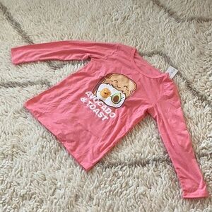 Pink Avocado & Toast Kids Pajama Set